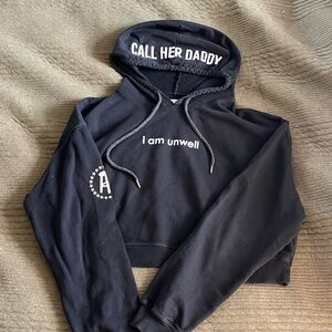 Call her daddy cropped sweatshirt
